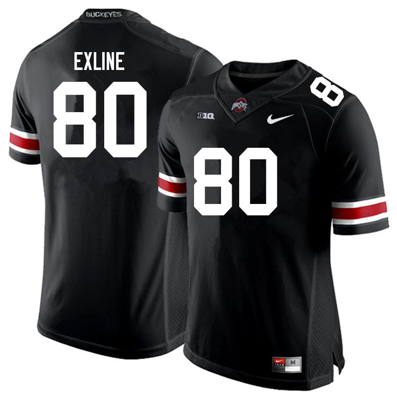 Ohio State Buckeyes #80 Blaize Exline College Football Jerseys Sale-Black